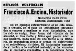 Francisco A. Encina, historiador
