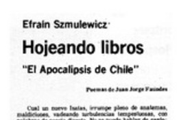 El apocalipsis de Chile"