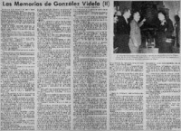 Las Memorias de González Vidella (II)