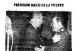 Premiado Darío de la Fuente.