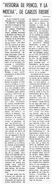 Historia de Penco, y la Mocha", de Carlos Freire.