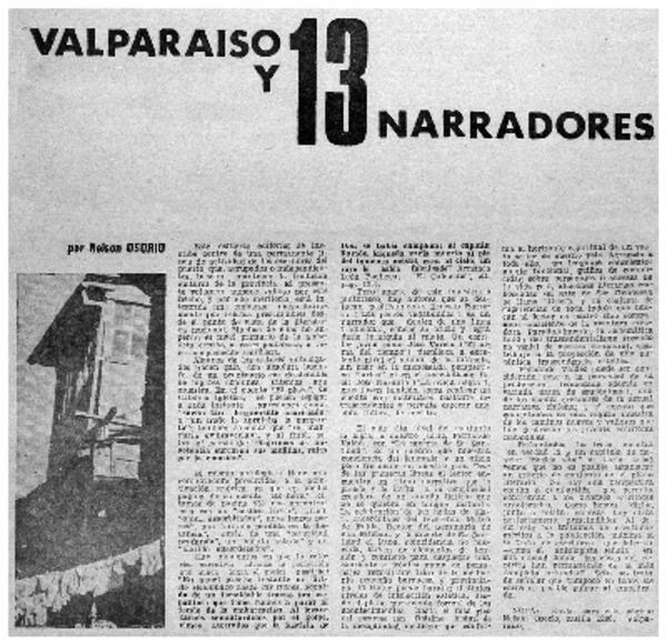 Valparaíso y siete narradores
