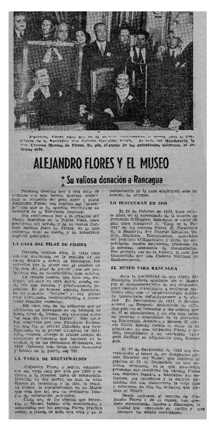 Alejandro Flores y el museo