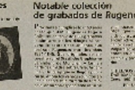Notable colección de grabados de Rugendas.