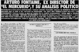 Arturo Fontaine, ex director de "El Mercurio", y su análisis político : [entrevista]
