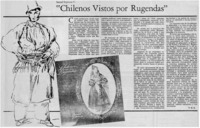Chilenos vistos por Rugendas"