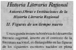 Historia literaria regional.