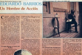 Eduardo Barrios un hombre de acción