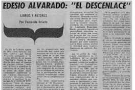 Edesio Alvarado, "El desenlace"