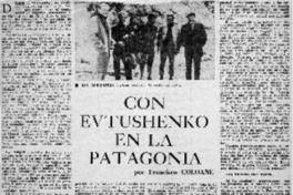 Con Evtushenko en la Patagonia
