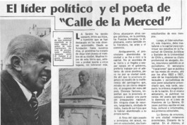 El líder político y el poeta de "Calle de la Merced".