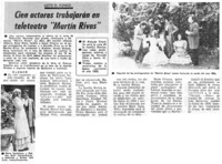 Cien actores trabajarán en teleteatro "Martín Rivas".