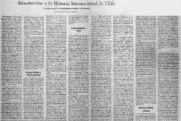 Introducción a la historia internacional de Chile