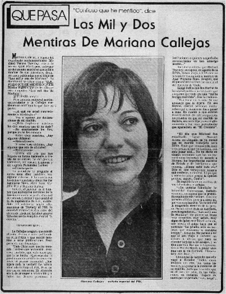 Las Mil y dos mentiras de Mariana Callejos.