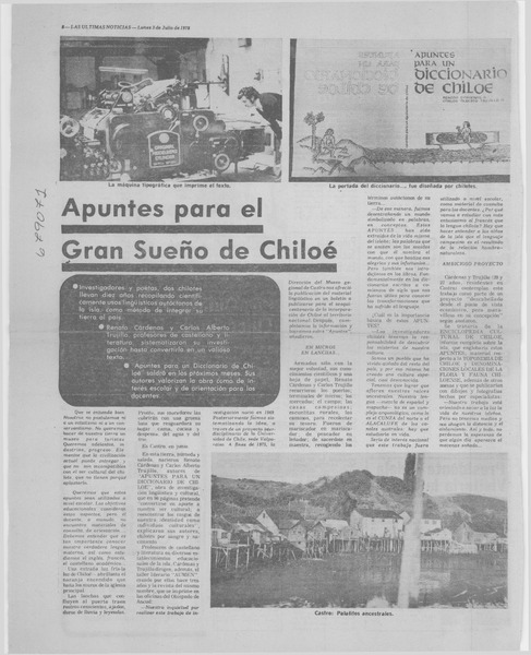 Apuntes para el gran sueño de Chiloé.