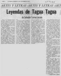 Leyendas de Tagua Tagua