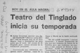 Teatro del Tinglado inicia su temporada.