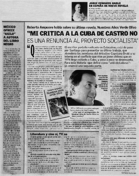 Mi critica a la Cuba de Castro no es una renuncia al proyecto socialista" : [Entrevista]