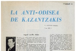 La Anti-odosea de Kazantzakis