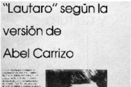 Lautaro" según la vresión de Abel Carrizo