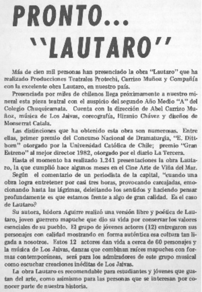 Pronto "Lautaro".