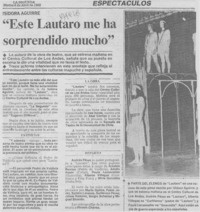 "Este Lautaro me ha sorprendido mucho" : [entrevista]