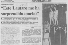 "Este Lautaro me ha sorprendido mucho" : [entrevista]