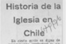 Historia de la iglesia en Chile