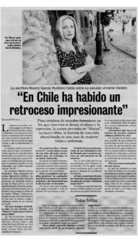 En Chile ha habido un retroceso impresionante" : [Entrevista]