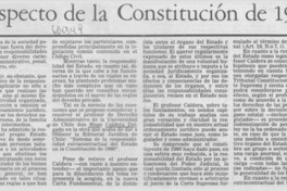 Interesante aspecto de la Constitución de 1980