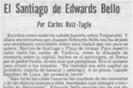 El Santiago de Edwards Bello