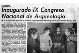 Inaugurado IX congreso nacional de arqueología.