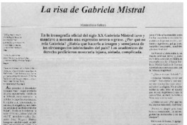 La risa de Gabriela Mistral