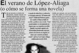 El verano de López-ALiaga