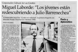 Miguel Laborde: "Los jóvenes están redescubriendo a Julio Barrenechea".