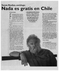 Nada es gratis en Chile [entrevista]