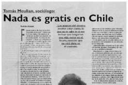 Nada es gratis en Chile [entrevista]