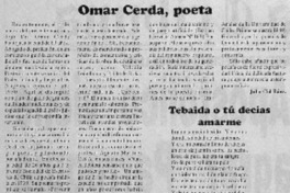 Omar Cerda, poeta