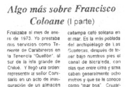 Algo más sobre Francisco Coloane (I parte)