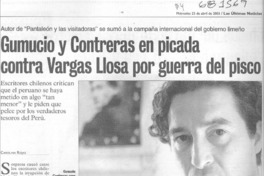 Gumucio y Contreras en picada contra Vargas Llosa por guerra del pisco