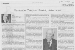 Fernando Campos Harriet, historiador