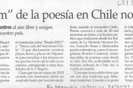 El "boom" de la poesía en Chile no acaba.