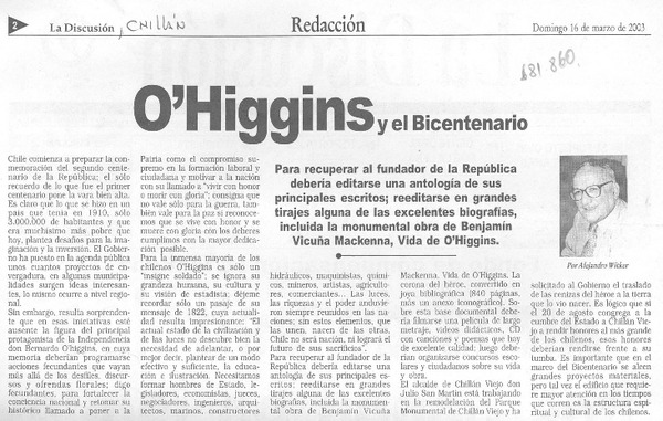 O'Higgins y el bicentenario