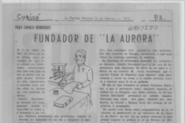 Fundador de "La Aurora".