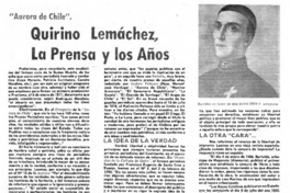 Quirino Lemáchez, La Prensa y los años