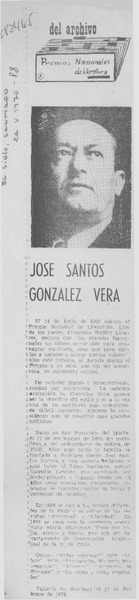 José Santos González Vera.