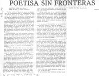 Poetisa sin fronteras.