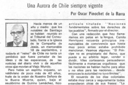 Una Aurora de Chile simpre vigente