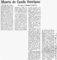 Muerte de Camilo Henríquez