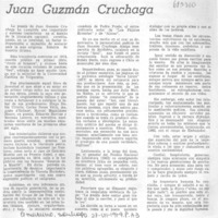 Juan Guzmán Cruchaga.